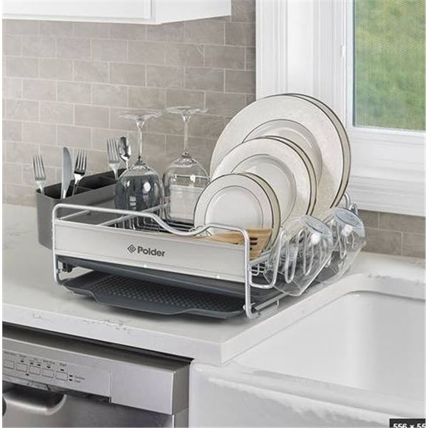 Polder Dish Rack With Utensil Holder