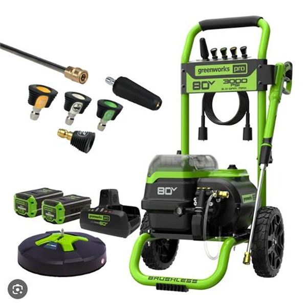 Greenworks Pro 3000 PSI 80V Cordless Pressure Washer TOOL ONLY