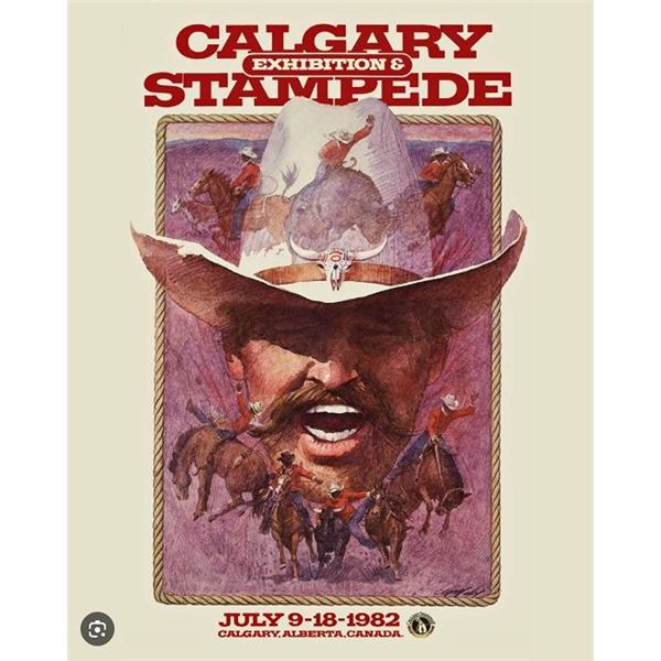 Lot of 14 Calgary Stampede Posters 1970's & 80's