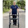 Image 1 : Carex Folding Rolling Walker with Seat