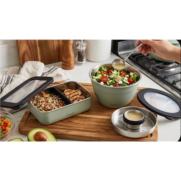S'well 1.7 L Bento Box & 1.9 L Salad Bowl Set