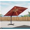 Image 1 : Sunbrella Red Patio Umbrella Canopy