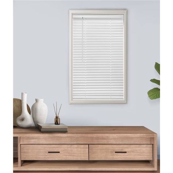 Mainstays 1 3/8 In. White Vinyl Blinds, Lot of 2