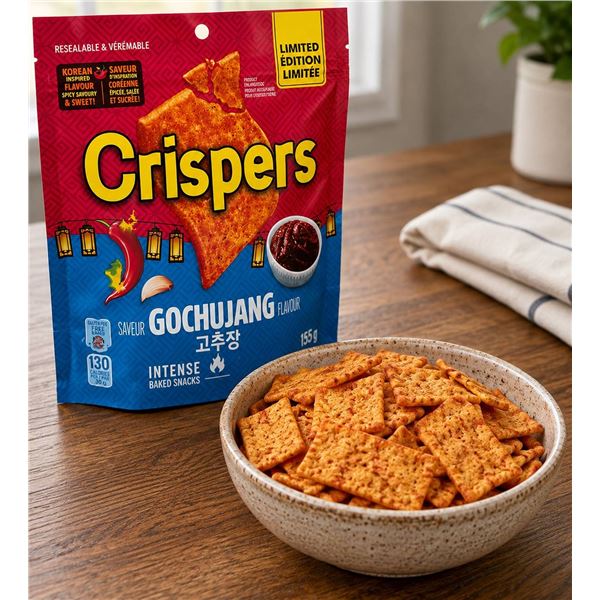 Crispers Gochujang Flavor Snacks, 12 x 145g