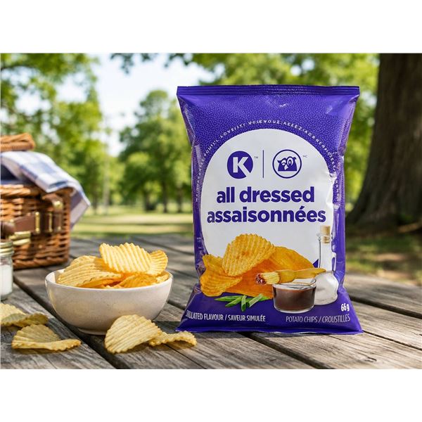 K All Dressed Potato Chips 11 x 66g