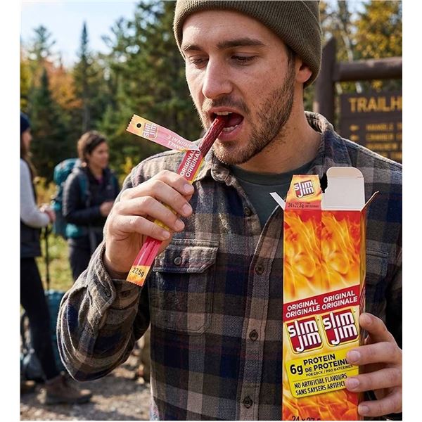 Lot of 2 - Slim Jim Mild Sausage Snack 24 x 27.5