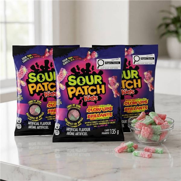 Sour Patch Kids Glow Ups 12 x 135g Pack
