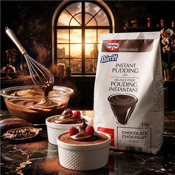 Dr. Oetker Shirriff Instant Chocolate Pudding, 2 x 1kg