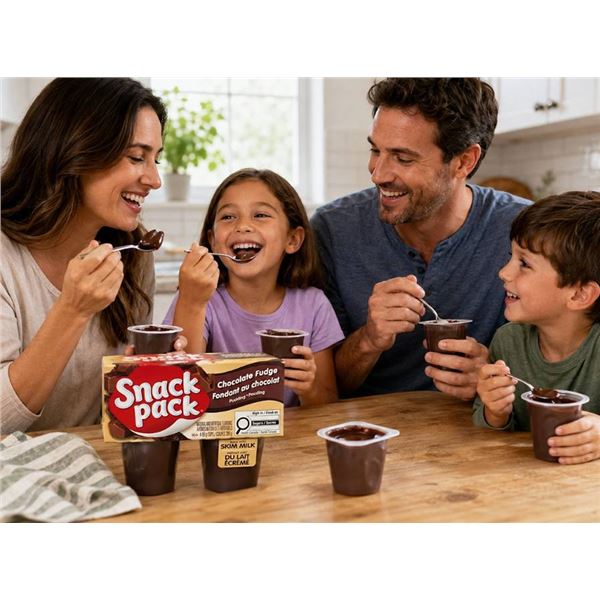 Snack Pack Chocolate Fudge Pudding 12 Pack, 4 x 99g Each
