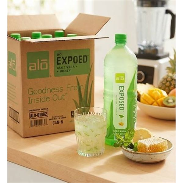 Lot of 6 - Alo Exposed Aloe Vera Honey Juice 1.5L