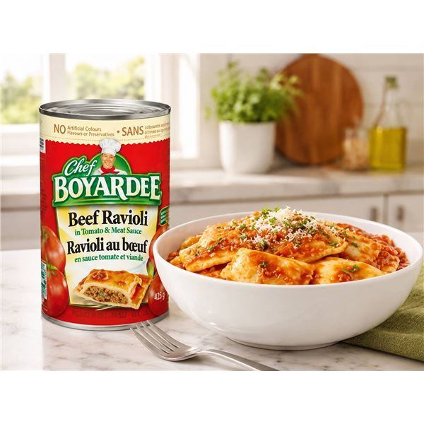 Chef Boyardee Beef Ravioli, 12 x 425g Cans