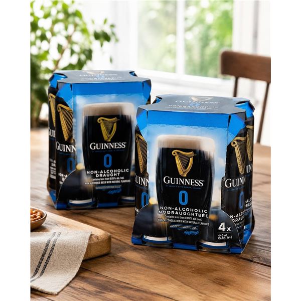 Guinness 0 Non-Alcoholic 8 x 440 ml Cans