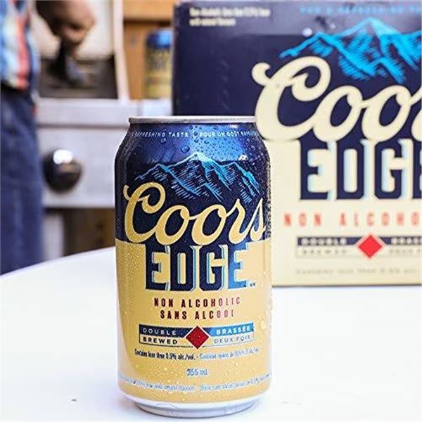 Coors Edge Non Alcoholic Beer 12-Pack, 355mL