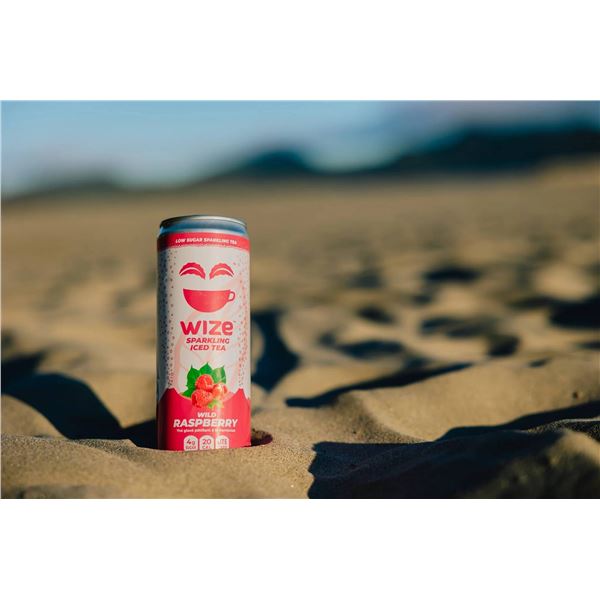 Wize Sparkling Iced Tea in the Wild Raspberry, 12 x 355mL