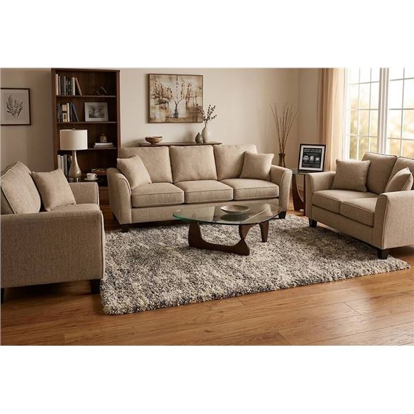 Cam Living Rosedale Shag Area Rug, 5 ft x 7 ft