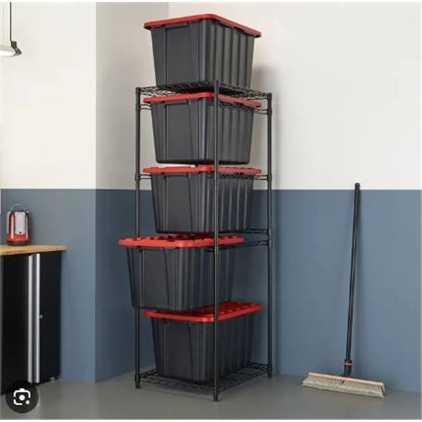 Trinity 5-Tier Storage Bin Rack NSF - Bins sold separately