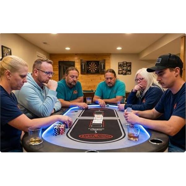 Barrington Poker Table With LED Lights