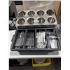 Image 2 : Lot of Stainless Steel Flatware, Flatware Tray And Set