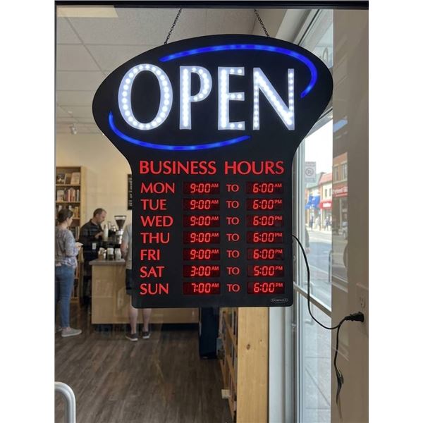 Newon LED Open Business Hours Sign