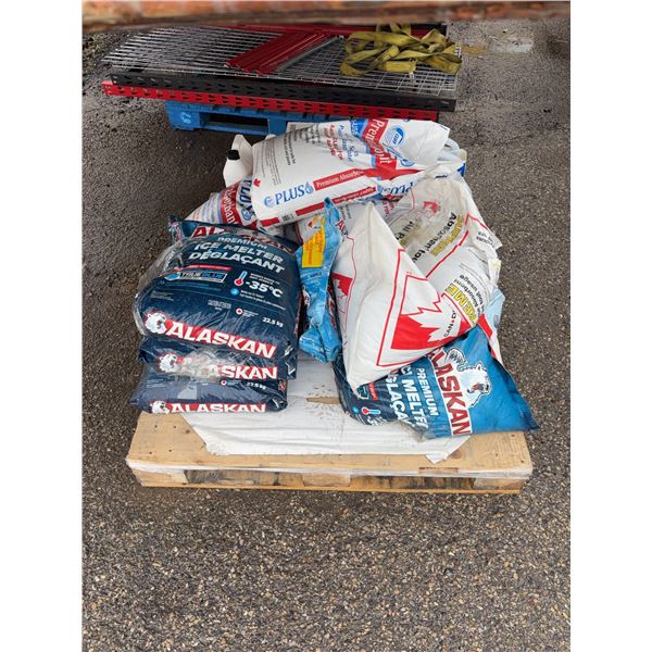 Pallet of Absorbents, Ice Melter, and DEF