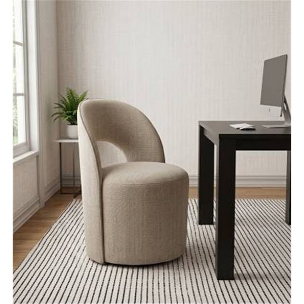 Aiden & Ivy Armless Dining Chair with Casters