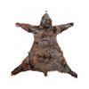 Image 1 : Brown Bear Rug Mount with Head, Approx 5 Feet Long