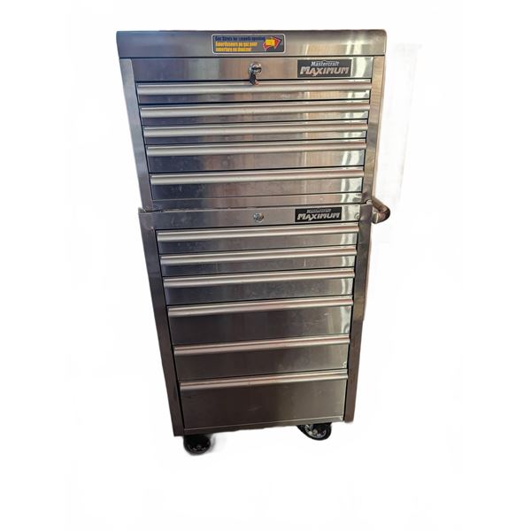 Mastercraft Maximum Stainless Tool Chest With Assorted Tools