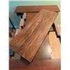 Image 7 : Extendable Dark Wood Table with Turned Legs