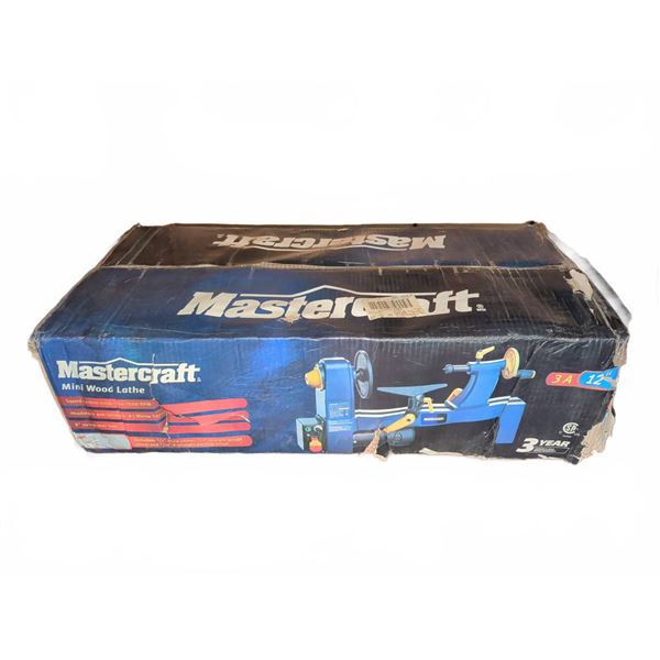 Mastercraft Mini Wood Lathe with Chisel Set, 3A, 12"