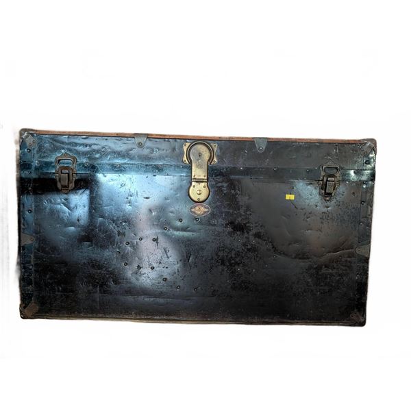 Lavership Co. Limited Metal Steamer Trunk With Brass Hardware