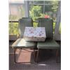 Image 2 : Four Green Vinyl Upholstered Chairs and Creative Circle Embroidery Kit
