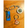 Image 13 : Collectibles Lot: Piggy Bank, Owl Bank, Wooden Car, Patches, Keychains, Miscellaneous Items