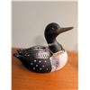 Image 2 : 3 Loon and Duck Figurines: 2 Banks and 1 Glass Dish