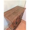 Image 4 : Wooden Chest of Drawers with Side Cabinet and Brass Hardware