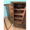 Image 6 : Wooden Chest of Drawers with Side Cabinet and Brass Hardware
