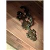 Image 8 : Wooden Chest of Drawers with Side Cabinet and Brass Hardware