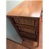 Image 6 : Wood and Wicker Basket 6-Drawer Storage Chest