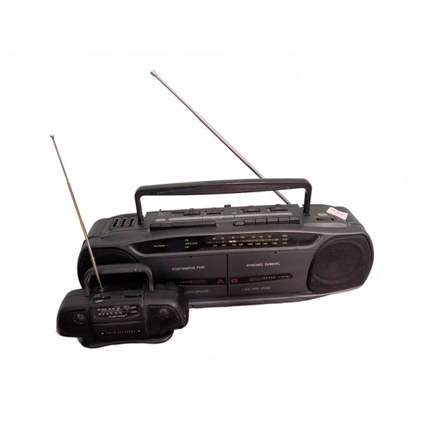 Craig and Sunstone Portable Stereo and Radio Cassette Players