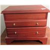 Image 5 : Jewellery Box With Mirror And Two-Drawer Wood Nightstand