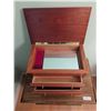 Image 7 : Jewellery Box With Mirror And Two-Drawer Wood Nightstand