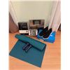 Image 1 : Home Fitness Bundle: Yoga Mat, New Skechers Shoes, Scale, Weights
