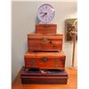 Image 4 : Jewelry Boxes, Trinket Tray, Vintage Alarm Clock, Vanity Items