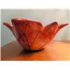 Image 3 : 3 Ceramic Pieces: Leaf Bowl, Vase, and Lidded Jar