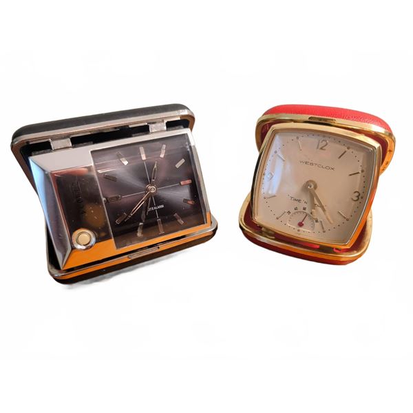 BULOVA & West Clocks Automatic Travel Alarm Clocks