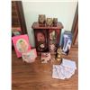 Image 2 : Decorative Wooden Jewelry Box with Mixed Collectibles