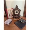 Image 2 : Robin Ornate Table Clock, Magnifier, Notebook, Sachets, and Butterfly Book-Box