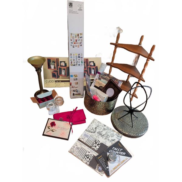 Decor and Storage Assortment: Umbra, Nexxt, Shelf, Candle Holders