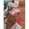 Image 4 : Needlework Lot With Strawberry Tin and Crochet Bag