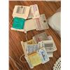 Image 6 : Needlework Lot With Strawberry Tin and Crochet Bag