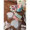 Image 7 : Needlework Lot With Strawberry Tin and Crochet Bag